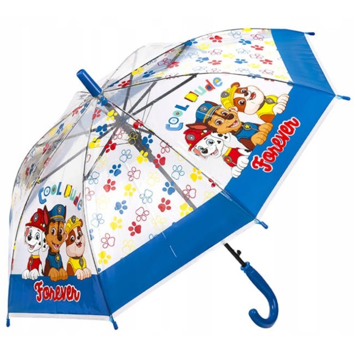 Чадър детски Nickelodeon Paw Patrol, Автоматичен, Многоцветен, Ø 74 см