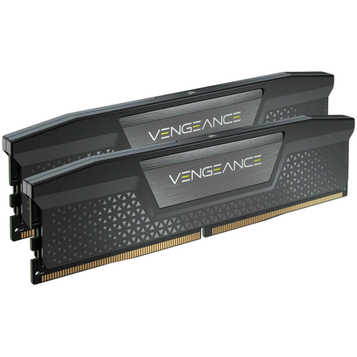 Оперативна памет CORSAIR DDR5, 64GB (2x32GB) VENGEANCE DDR5 6000, CL38-44-44-96, 1.35V Std PMIC Intel XMP Memory - Black CMK64GX5M2B6000C38