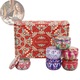 Set 6 lumanari aromoterapie, cu ceara de soia naturala, Foarte parfumate, Timp de ardere de pana la 12 ore pentru Craciun Ziua de nastere Aniversare Nunta Decor acasa, Multicolor
