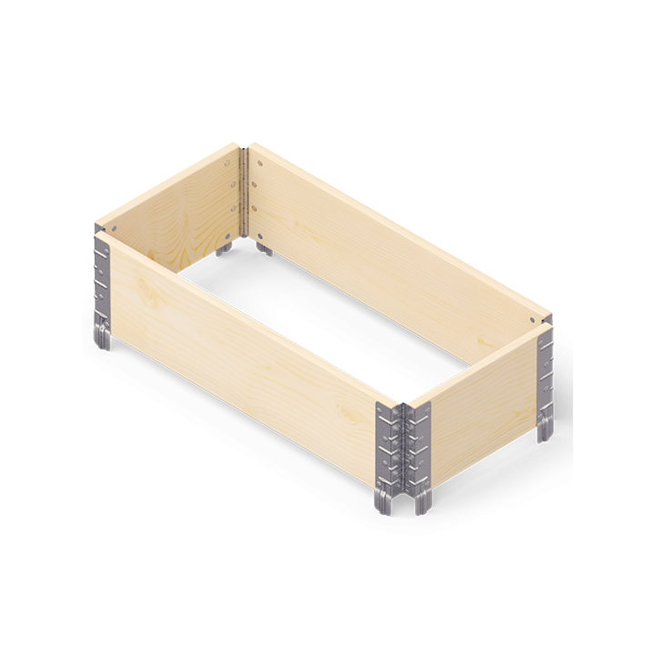 Jardiniera de gradina, Hydrostab, Lemn, 80 x 40 cm, Bej