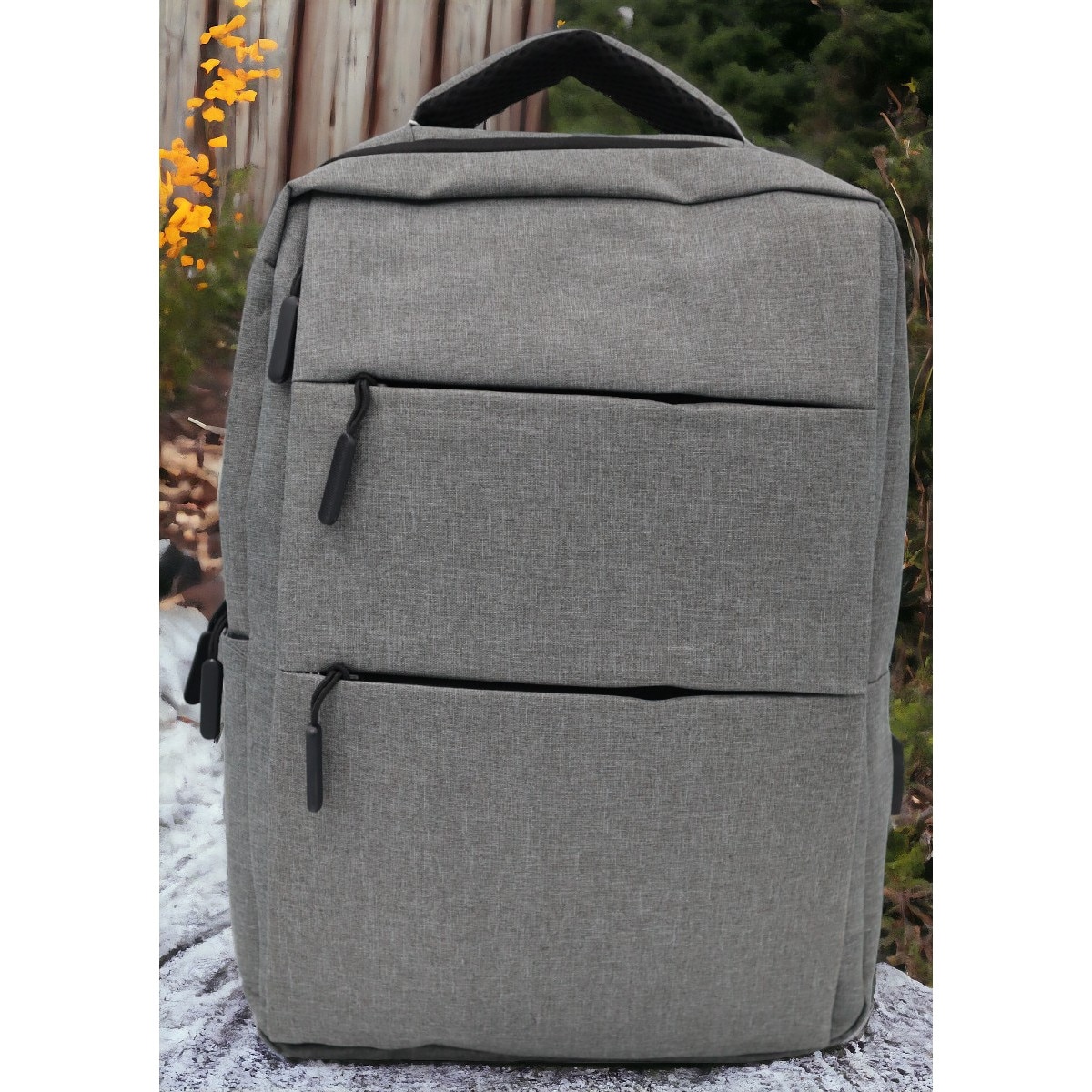 Rucsac pentru laptop cu mufa USB 1112, 43x31x15cm, gri
