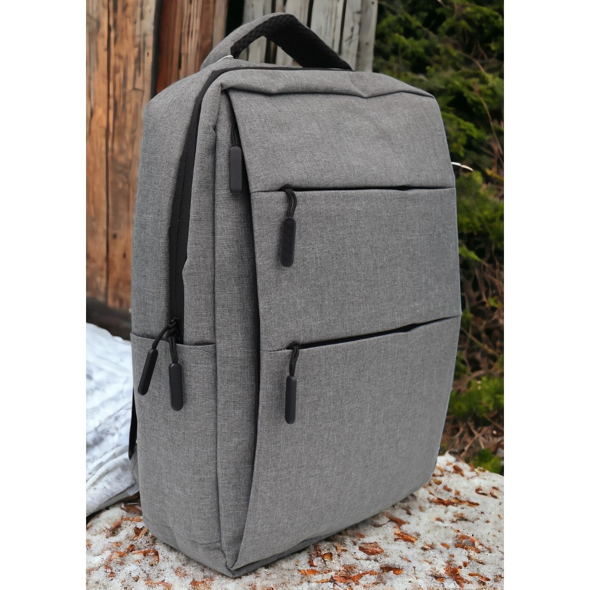 Rucsac pentru laptop cu mufa USB 1112, 43x31x15cm, gri