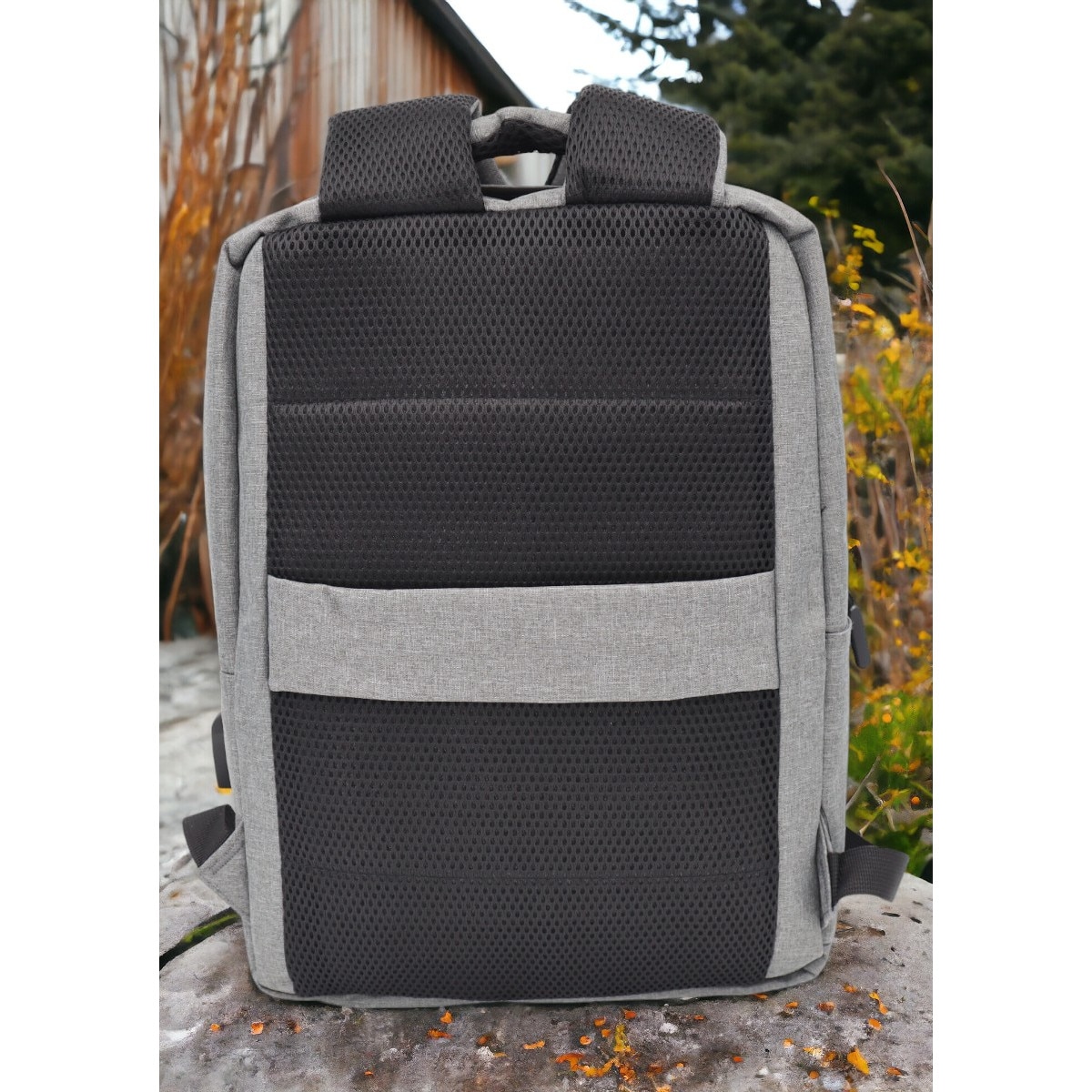 Rucsac pentru laptop cu mufa USB 1112, 43x31x15cm, gri