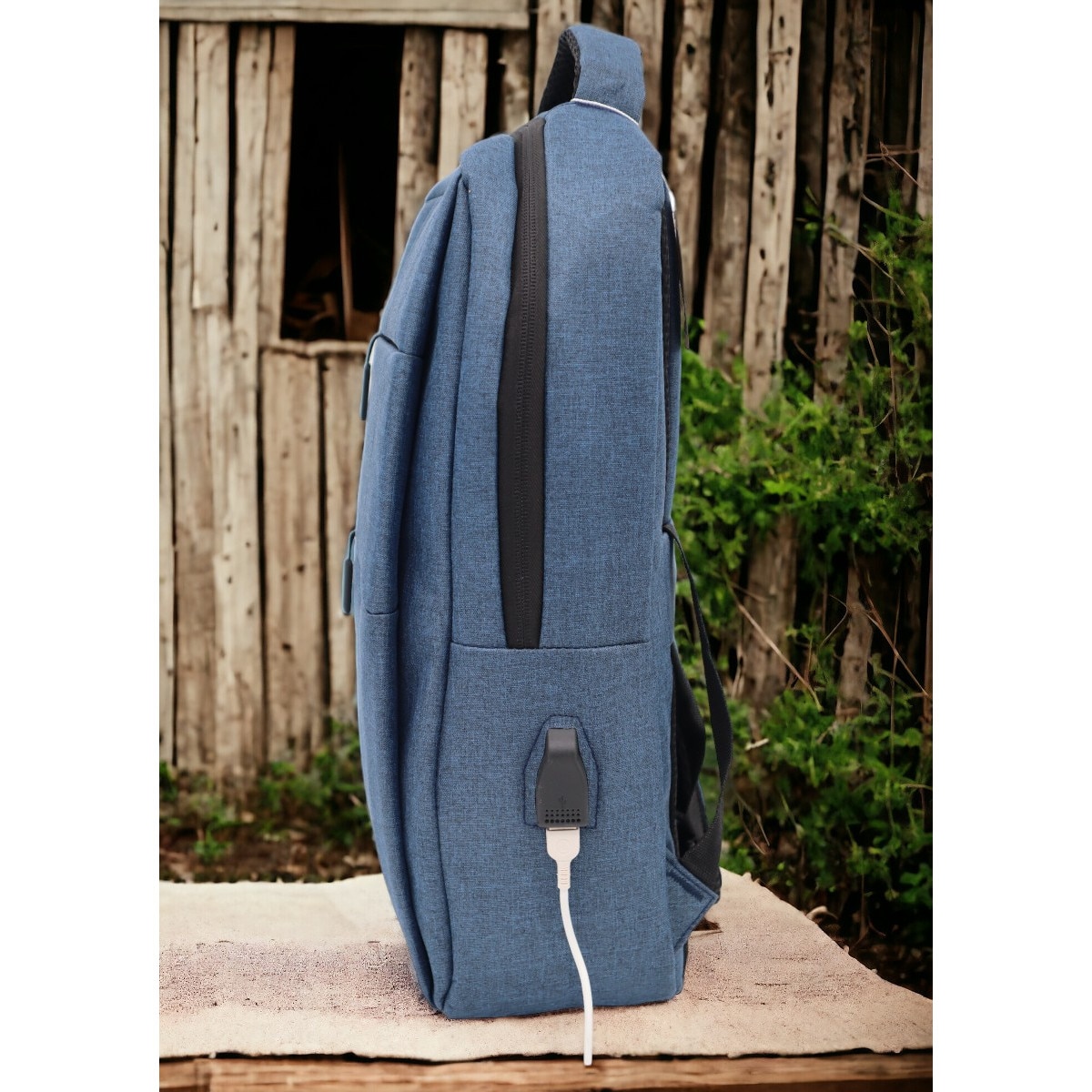 Rucsac pentru laptop cu mufa USB 1112, 43x31x15cm, blue
