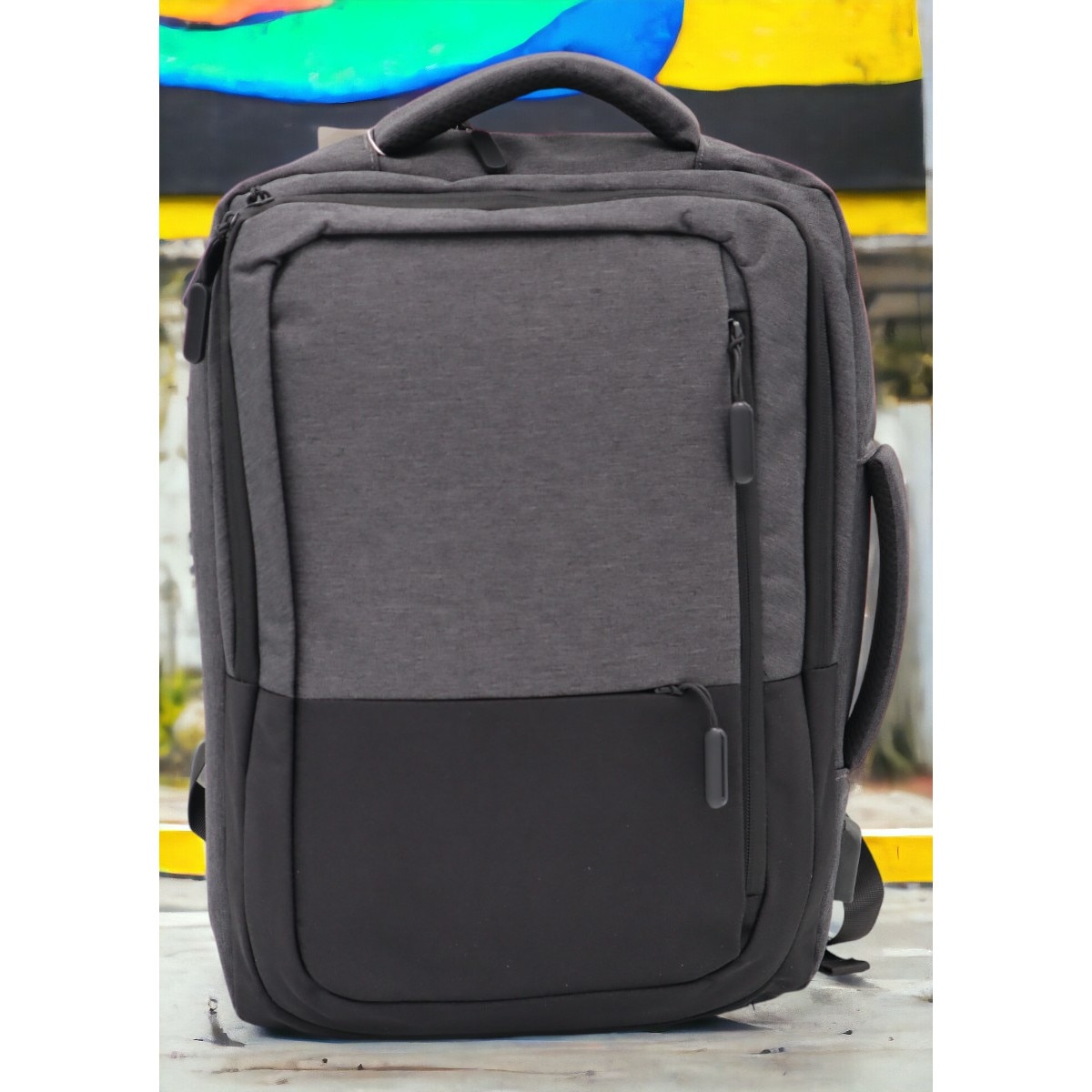 Rucsac multifunctional pentru laptop si tableta, port USB, 43x31x17cm, 1129, gri