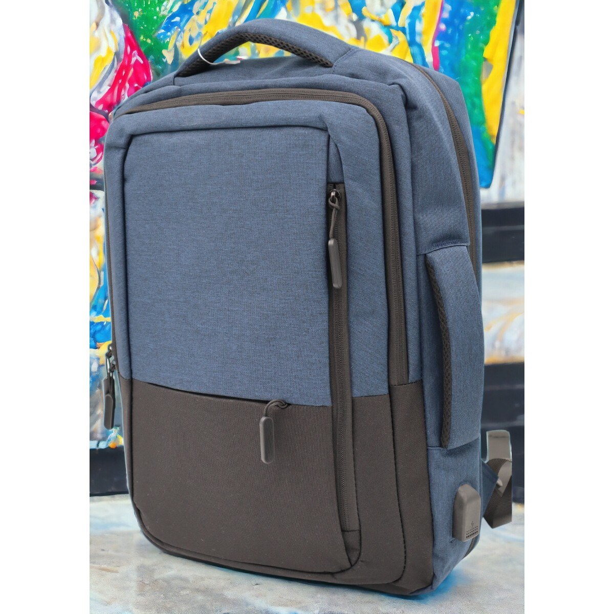 Rucsac multifunctional pentru laptop si tableta, port USB, 43x31x17cm, 1129, blue