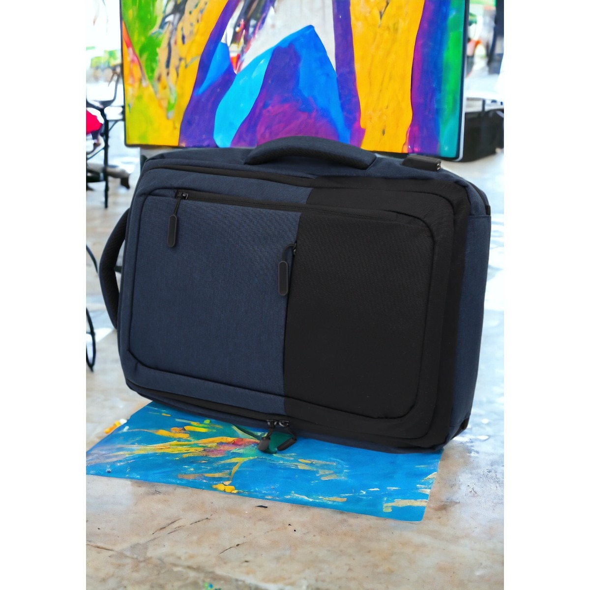 Rucsac multifunctional pentru laptop si tableta, port USB, 43x31x17cm, 1129, blue