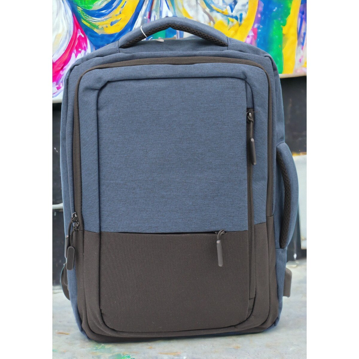 Rucsac multifunctional pentru laptop si tableta, port USB, 43x31x17cm, 1129, blue