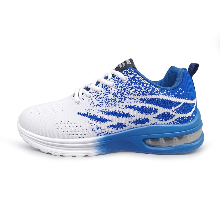 Férfi sportcipő, légpárna, kötött anyag, 11430, Kék