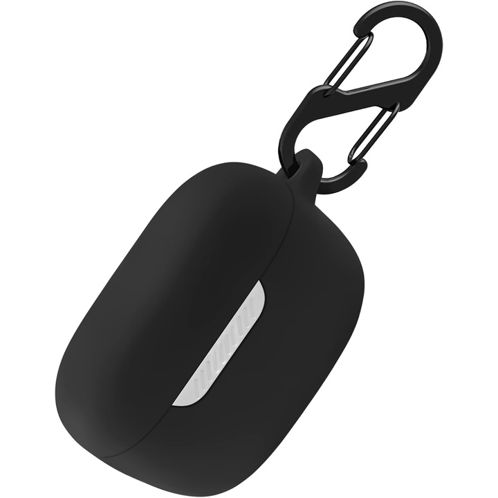 Husa pentru casti, Silicon, Compatibil cu JBL Live Free NC+, Negru