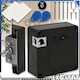Incuietoare inteligenta ascunsa pentru dulap EXCITAT®, Sertar, Cutie valori, Vestiare, Acasa, birouri, cu deblocare prin NFC-RFID, pentru siguranta, 2 card inclus, Negru
