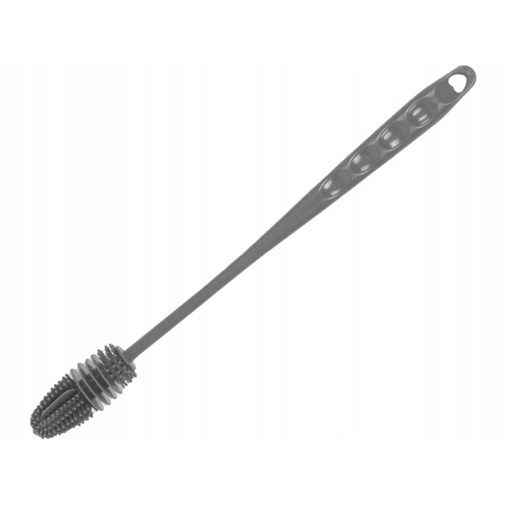 Perie din silicon pentru curatat sticle si pahare, 33 x 3 x 3 cm, gri