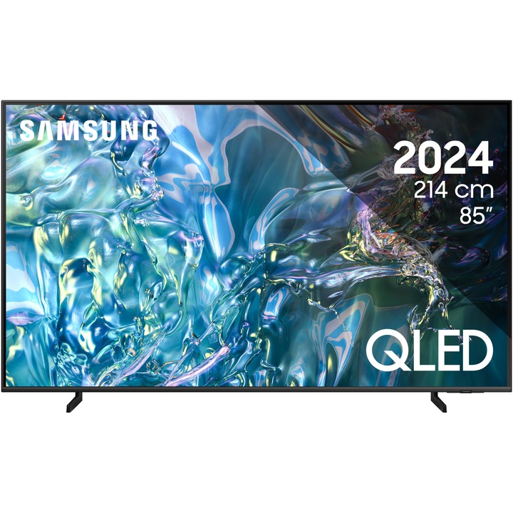 Телевизор SAMSUNG QLED 85Q60D, 85" (214 см), Smart, 4K Ultra HD, Клас E (Модел 2024)