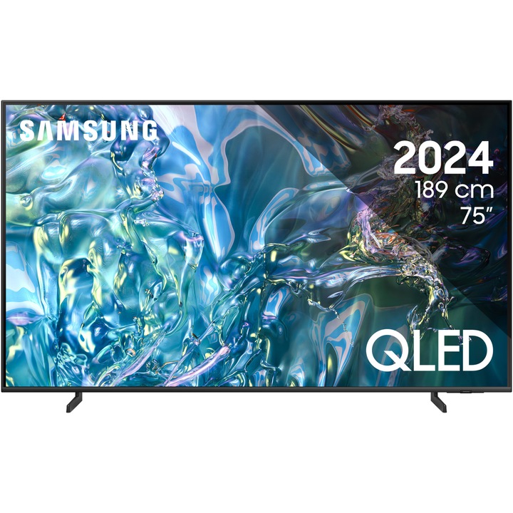 Телевизор SAMSUNG QLED 75Q60D, 75" (189 см), Smart, 4K Ultra HD, Клас D (Модел 2024)