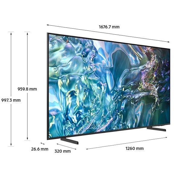Televizor SAMSUNG QLED 75Q60D, 189 cm, Smart, 4K Ultra HD, Clasa D