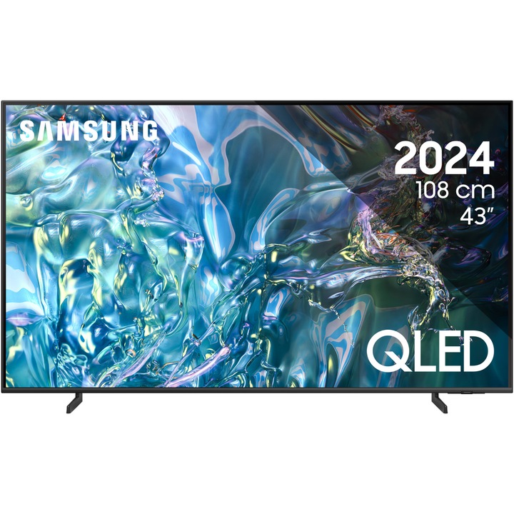 Телевизор SAMSUNG QLED 43Q60D, 43" (108 см), Smart, 4K Ultra HD, Клас F (Модел 2024)