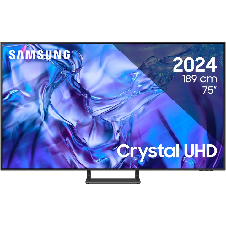 Televizor SAMSUNG LED 75DU8572, 189 cm, Smart, 4K Ultra HD, Clasa G (Model 2024)