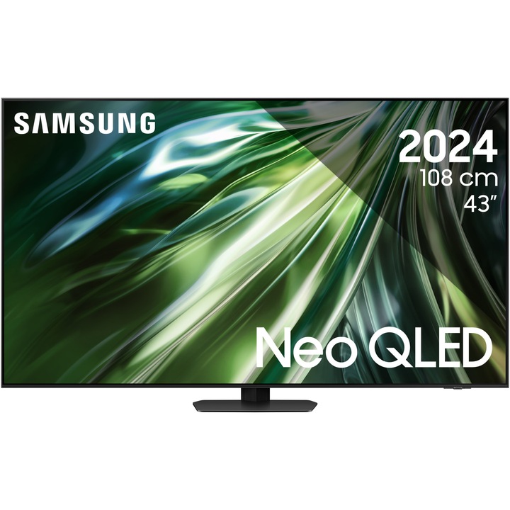 Televizor SAMSUNG Neo QLED 43QN90D, 108 cm, Smart, 4K Ultra HD, 100 Hz, Clasa F (Model 2024)