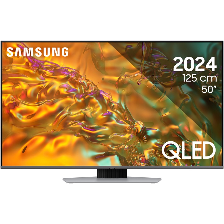 Телевизор SAMSUNG QLED 50Q80D, 50" (125 см), Smart, 4K Ultra HD, Клас G (Модел 2024)