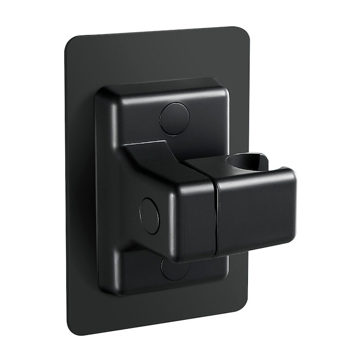 Suport Autoadeziv Pentru Capul de Dus, CooTooLa®, Reglabil 360 Grade, negru