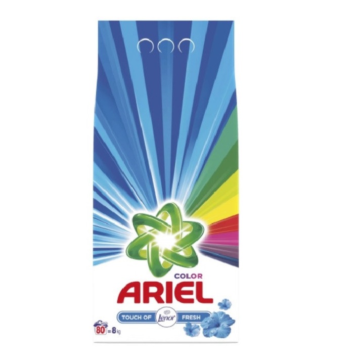 Detergentr Ariel pentru Rufe, Automat, 6Kg White Color 80 Spalari