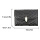 Portofel de Dama Elegant si Incapator, Asortabil cu Diverse Tinute pentru Femei, Piele Ecologica, Negru Lucios, PriStyle®