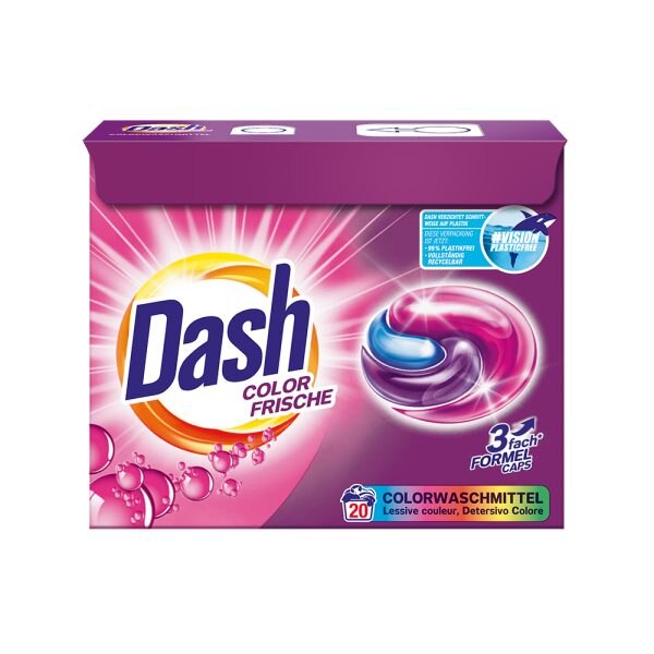 Detergent capsule pentru rufe colorate, Dash Color Frische 3 in 1 ...