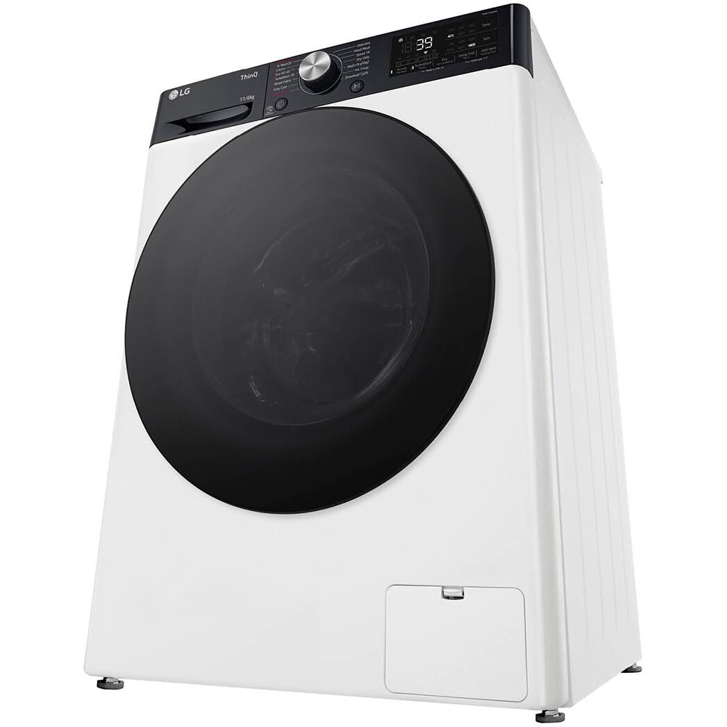 Masina spalat rufe cu uscator LG F4DR711S2H, Spalare 11 kg, Uscare 6kg, 1400 rpm, Clasa D, Turbo Wash, Wi-Fi, Autodose,Alb