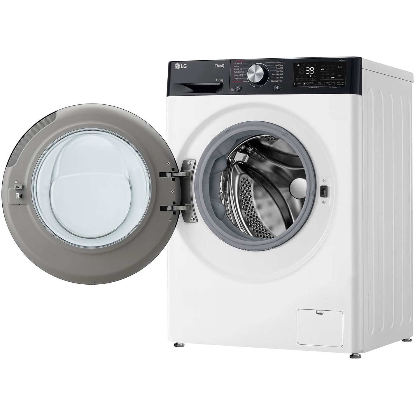Masina spalat rufe cu uscator LG F4DR711S2H, Spalare 11 kg, Uscare 6kg, 1400 rpm, Clasa D, Turbo Wash, Wi-Fi, Autodose,Alb
