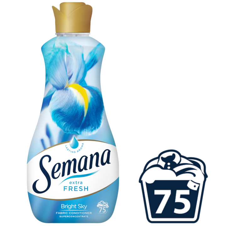 Омекотител Semana Extra Fresh BRIGHT SKY, 75 пранета, 1.5 л