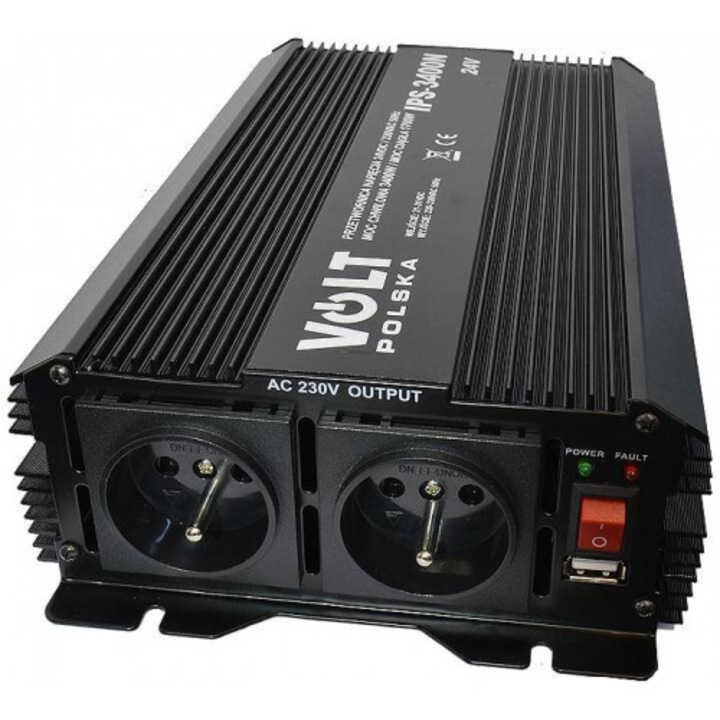 Feszültségváltó Volt, IPS sorozat, 1700W, 24V/230V, 280x162x70mm