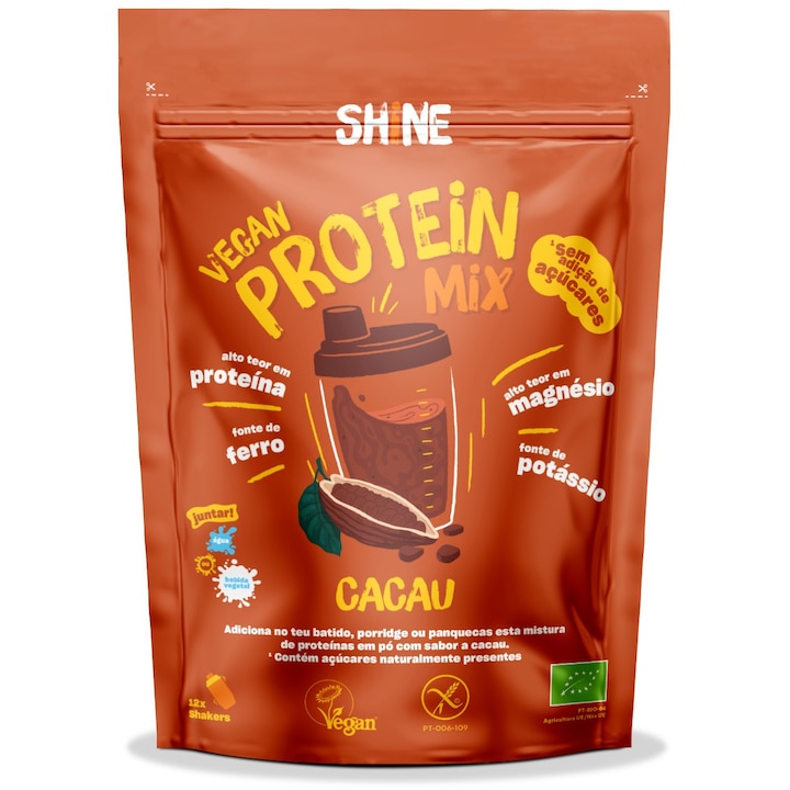 Shake proteic BIO cu cacao Shine Drinks, 250 g