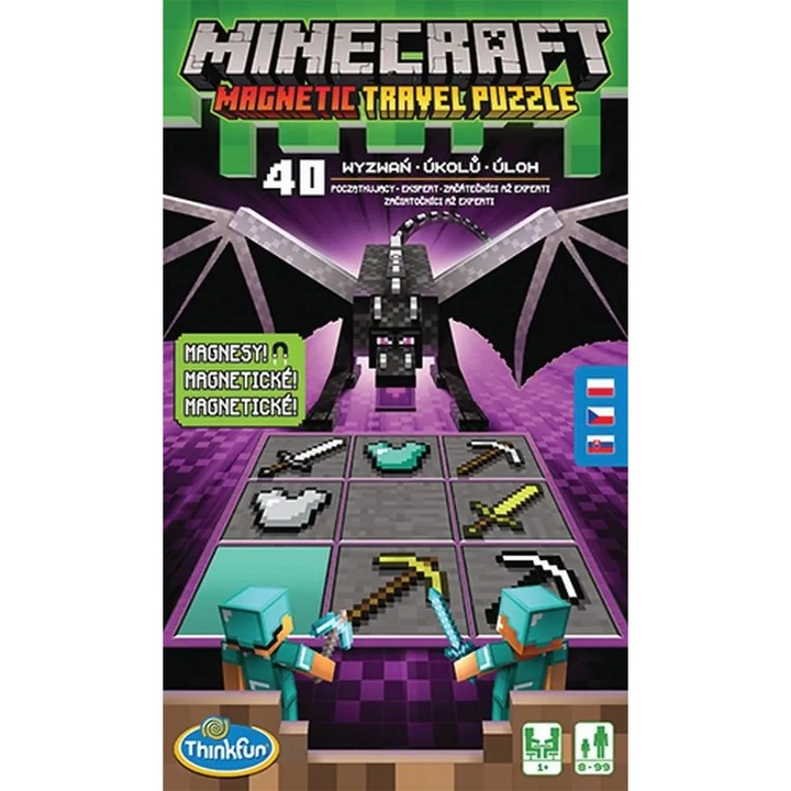 Магнитен пъзел Minecraft, Ravensburger, Многоцветен