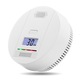 Detector alarma fum Farrot SR-907, si monoxid de carbon senzor gaz CO, LCD, HD