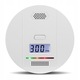 Detector alarma fum Farrot SR-907, si monoxid de carbon senzor gaz CO, LCD, HD