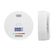 Detector alarma fum Farrot SR-907, si monoxid de carbon senzor gaz CO, LCD, HD