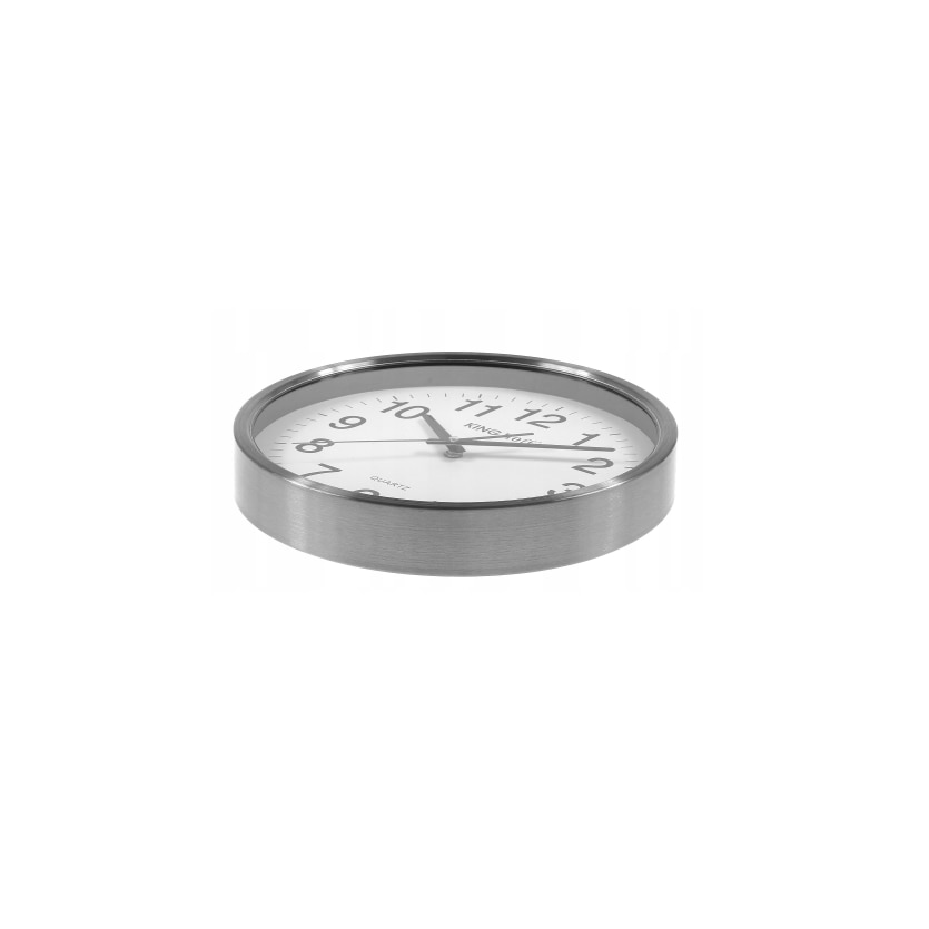 Ceas de perete modern si elegant, din inox, 30cm, Kinghoff - eMAG.ro