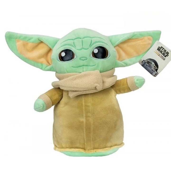 Baby Yoda plüssjáték, The Mandalorian Star Wars, Disney, 30 cm