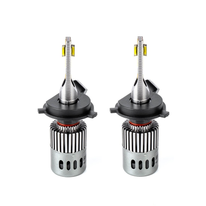Set 2 becuri LED Canbus, H4 12V 6000K