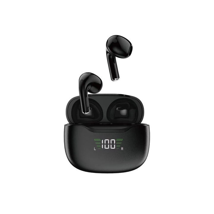 Безжични слушалки Dudao U15N, Bluetooth 5.1, LED екран, черни