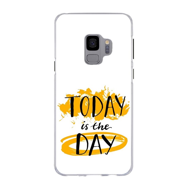 A Samsung Galaxy S9 szilikongél Tpu modell üzenettel kompatibilis tok: Today Is The Day