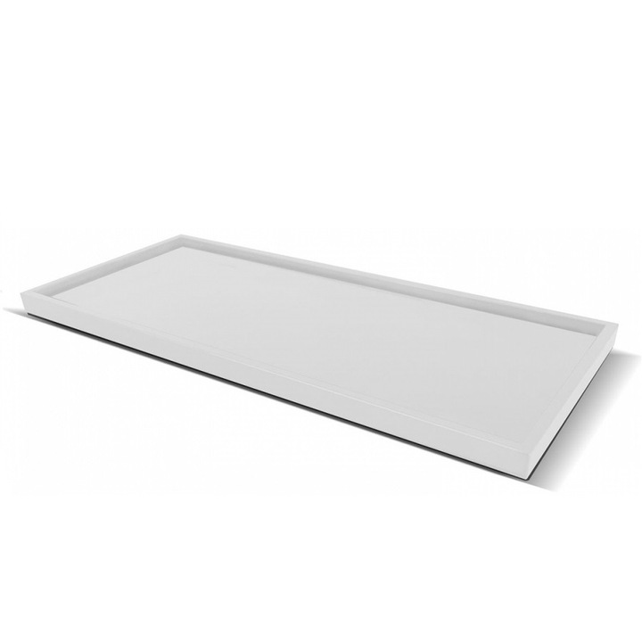 Tava pentru cosmetice si accesorii pentru hotel, din plastic transparent, 24, 5 x10, 5 x 1 (h) cm