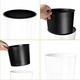 Ghiveci rotund inalt Tubus slim shine DTUS200S, 20x38cm, Alb