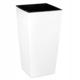 Set de Ghiveci 4x patrat Urbi square 17x32.5cm, 20x37.5cm, 22.5x42cm, 24x45cm, Alb