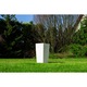 Set de Ghiveci 4x patrat Urbi square 17x32.5cm, 20x37.5cm, 22.5x42cm, 24x45cm, Alb