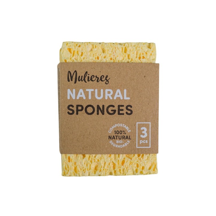 Burete de Curatare din Celuloza 3buc MULIERES