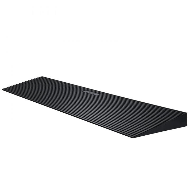 Rampa de Trece pentru Masini, Biciclete, Carucior, Scaun Rulant, 90 x 20 x 4 cm, Capacitate 15 Tone, din Cauciuc, Negru