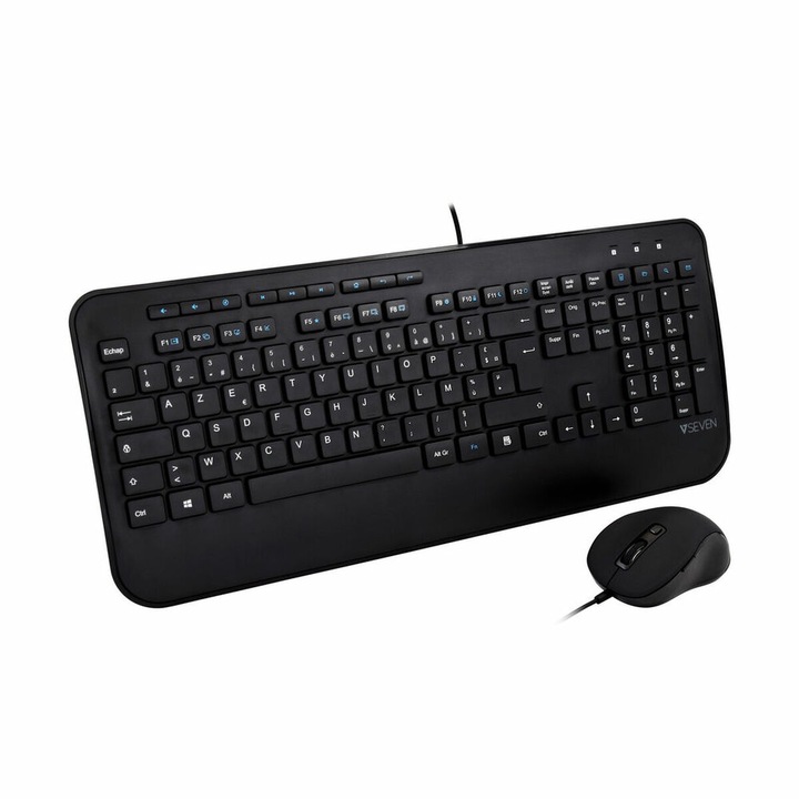 Set tastatura si mouse, VSeven, Negru
