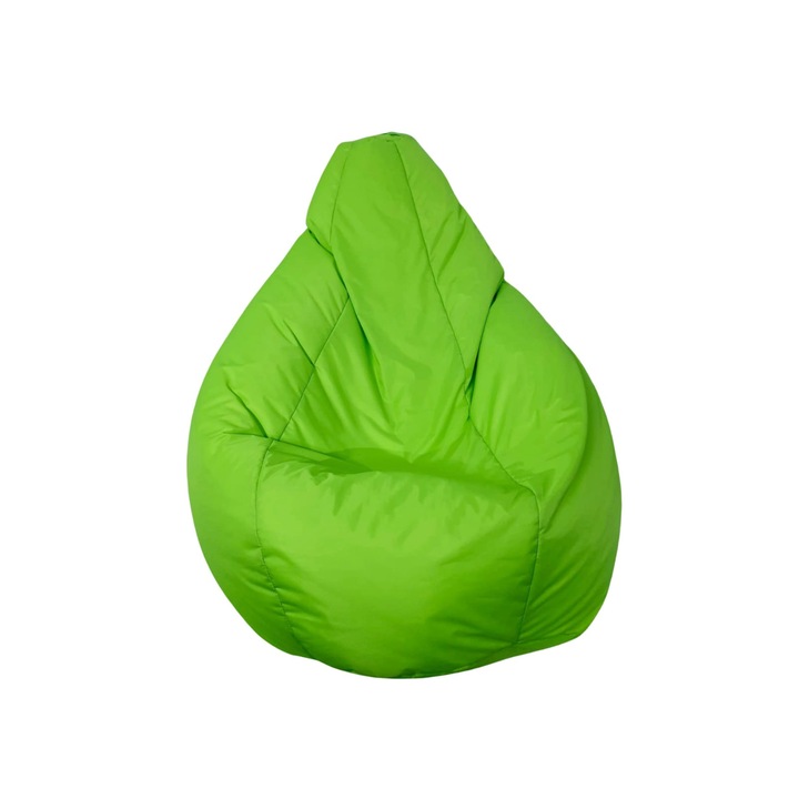 Fotoliu pufi Bean Bag tip para cu maner pentru exterior Verde