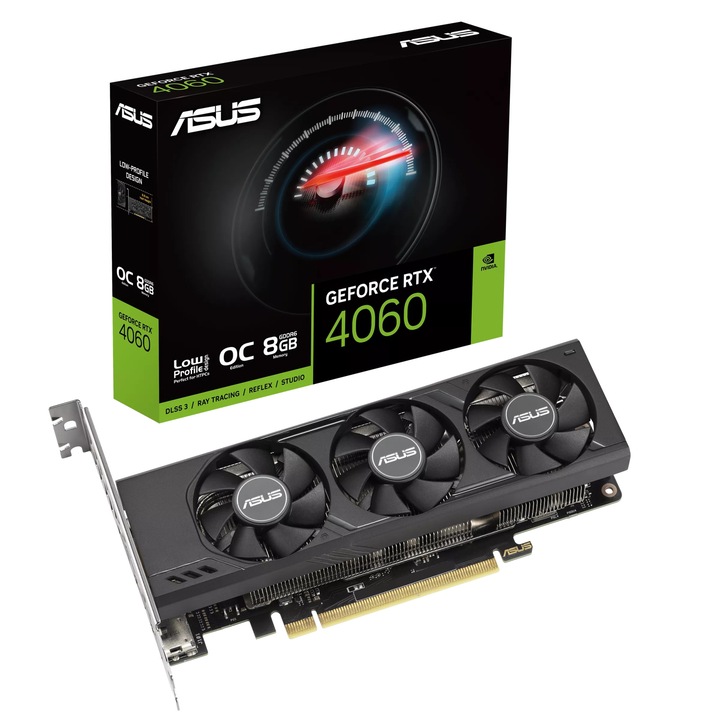 Видеокарта ASUS NVIDIA RTX 4060 LP BRK OC Edition, 8GB GDDR6